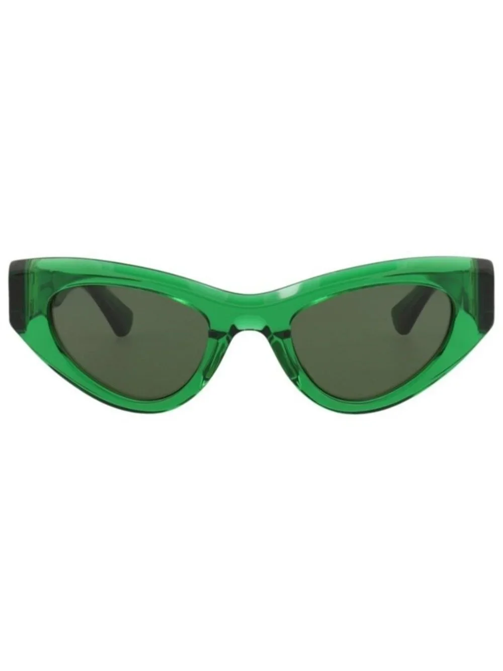 New Bottega Veneta Womens Cat Eye Green Green Green Fashion Designer Sunglasses